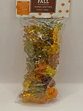 NEW ACRYLIC FALL MUSHROOMS LEAVES TABLE SCATTER VASE FILLER 6.34 OZ BAG