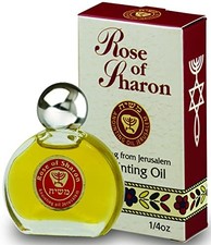 Rose of Sharon Anointing Oil 0.25 Fl Oz from Jerusalem for Prayer and Worship
