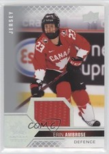 2022 Upper Deck Team Canada Juniors Women's WC Jersey Relics Erin Ambrose 7i2