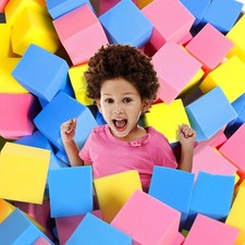 Foam Pit Cubes - 36 PCS 5 Inches Gymnastics Foam Blocks Trampoline Blocks, Mu...