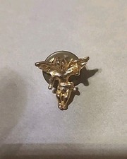 Vintage Gold Tone Cherub Angel Baby Pin Brooc...