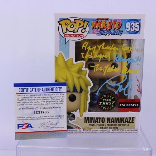 G7 Funko Pop Vinyl Figure Naruto Signed PSA AAA Anime Exclusive Minato 935 Chase