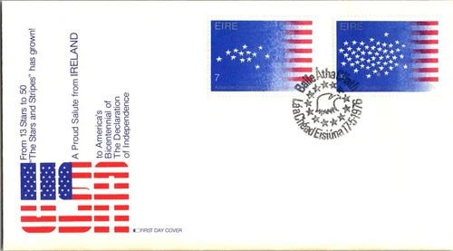 Ireland FDC 1976 American Bicentennial / Fleetwood - Baile Atha Cliath - J34821