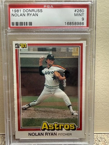 1981 Donruss #260 Nolan Ryan PSA Mint 9