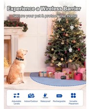 Wireless Pet Barrier Rechargeable Indoor Outdoor Adjustable Range up to 8.2 ft