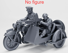 1/72 3D Printed WWII British Military Motorcycle Unpainted  Unassembled