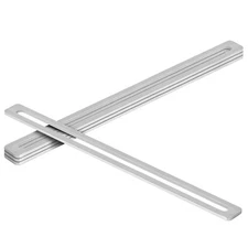 4 Pcs 16" x 1" Stainless Steel Slotted Flat Mending Plate Adjustable Long Slo...