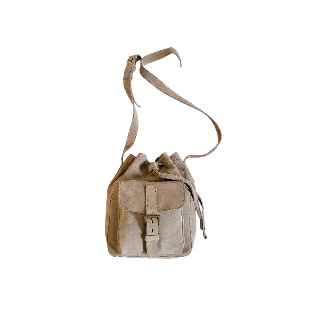 PRADA Shoulder Bag Suede Beige Auth 162513 thumbnail 2