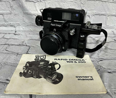 VINTAGE KONI OMEGA RAPID 100 6x7 Film Camera w SUPER OMEGON 90mm f/3.5 Lens READ