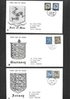 GB 1967-68 QE II Regional Definitives 9 x FDC - Addressed
