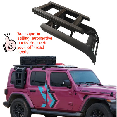 Super Duty Roof Rack Cargo Basket for 2018-2026 Jeep Wrangler JL Combo of Ladder