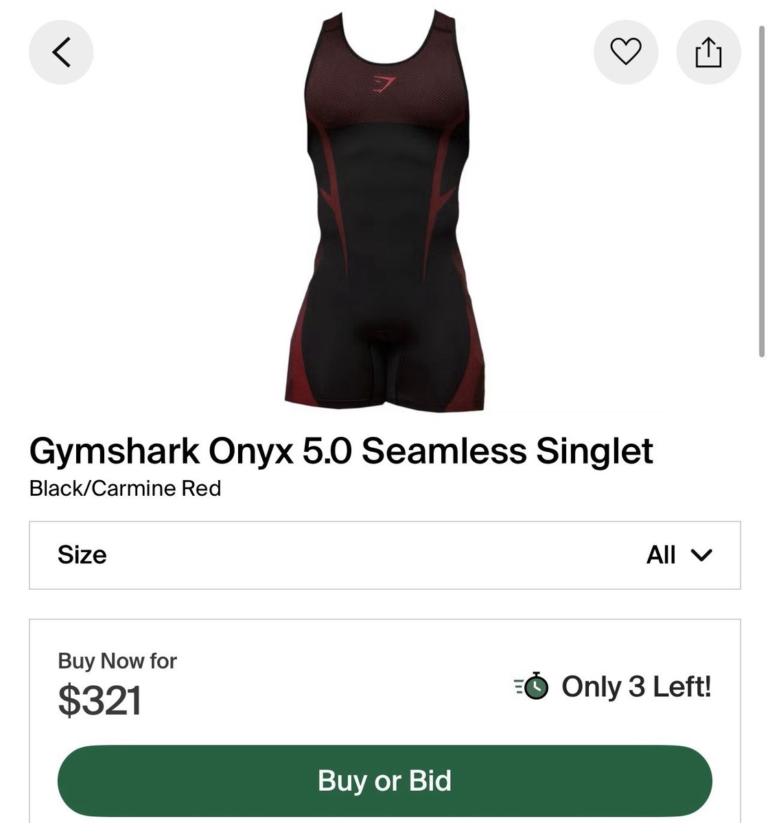 Gymshark Onyx 5.0 Seamless Singlet Black Carmine Red Powerlifting