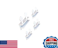 QCAA Sliding Window Security Lock, Child Proof, Aluminum, White, 4 Pack