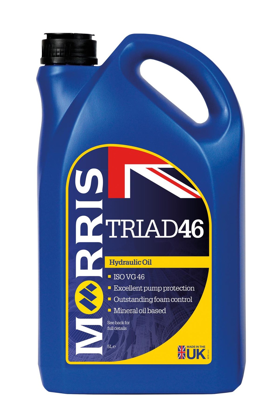 5L Morris Iso 46 Hydraulic Oil Fluid Triad 46 ISO VG46 ISO11158, DIN51524
