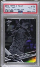2017 Topps Chrome Negative Refractor David Dahl #186 PSA 10 GEM MT 8d2