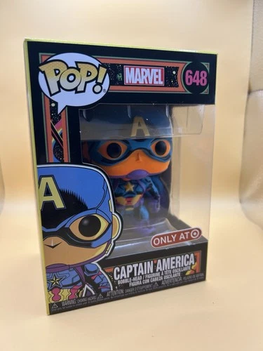 Funko Pop! Vinyl: Marvel Captain America #648 Black Light Exclusive