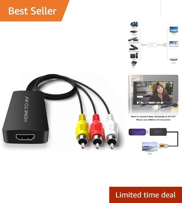 Versatile HDMI to RCA Composite Converter - Connect Modern Devices to Old TVs
