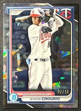 2024 Bowman Draft Sapphire Byron Chourio Chrome Black /10 Twins