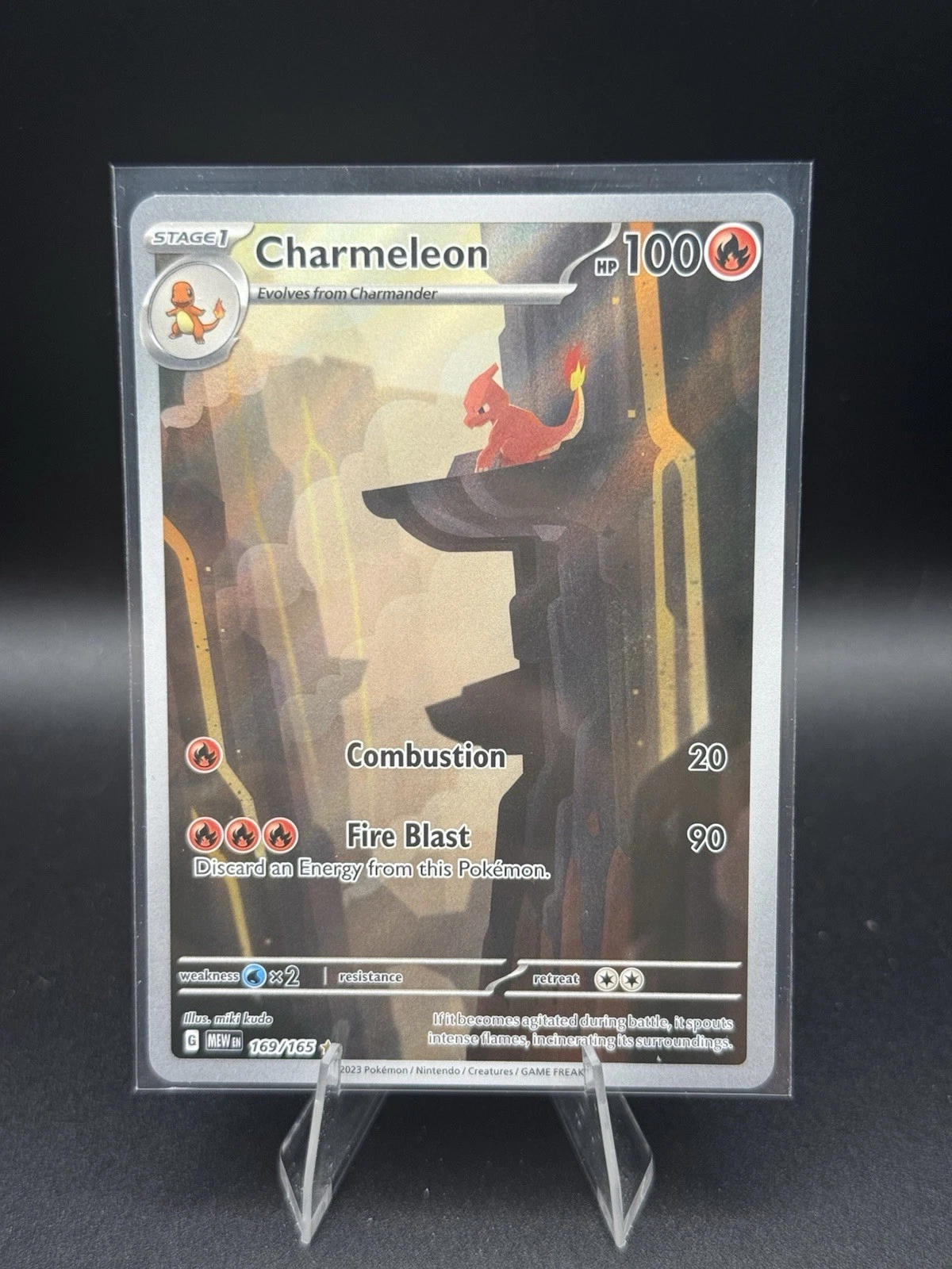 Charmeleon 169/165 Sv: Scarlet & Violet 151 Holo Pokemon TCG Illustration Rare