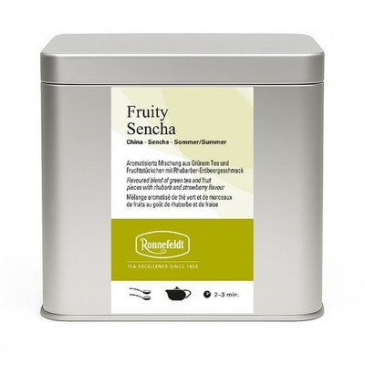 Ronnefeldt Fruity Sencha - Loose Leaf Flavoured Green Tea - 100 g + Display Tin