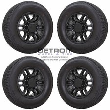 18 Gmc Sierra 2500 Gloss Black Wheels Rims Tires Oem 2020-2024 5949