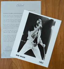 BOB SEGER - Promo Photo/Press Release Capitol Records. "Against The Wind" 1980