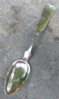 Terre Haute Indiana Coin Silver Tablespoon c. 1850