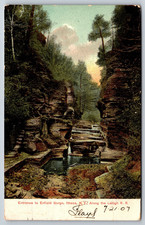 Enfield Gorge Ithaca New York Vintage Postcard