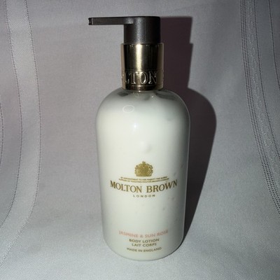 Molton Brown London 10oz Jasmine & Sun Rose Scented Body Lotion Luxury Pump