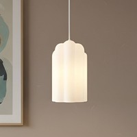 Lucande Pendelleuchte 'Lunja' (Modern) In Weiß Aus Glas (1 Flammig, E27) - HäNge