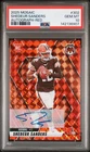 2025 Mosaic Shedeur Sanders RED PRIZM Rookie Auto #'D 89/199 PSA 10 POP 3 BROWNS