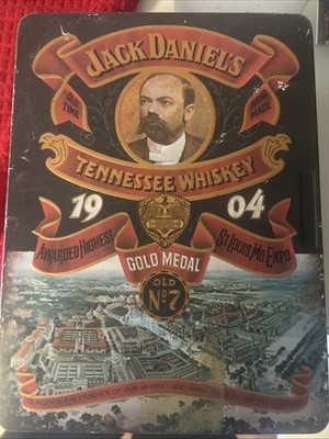 Jack Daniels 1904 Gold Medal No.7 Tennessee Whiskey Tin Box 