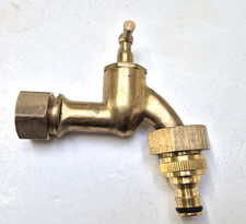 Robinet en laiton pour l'extérieur Jardin + adaptateurs différents diamètres