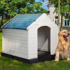 Plastic Outdoor Indoor Durable Dog House for Small Medium Large Dogs Waterproof