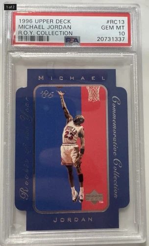 MICHAEL JORDAN 1996 Upper Deck Rookie of the Year Commemorative Die Cut PSA 10