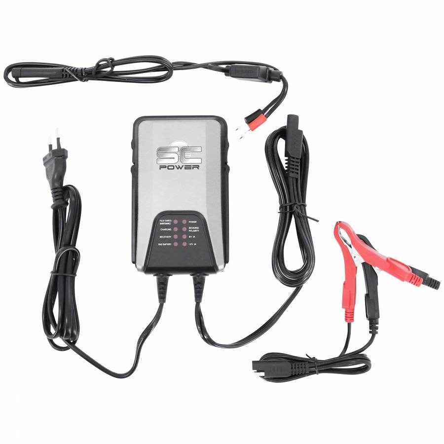 Chargeur d'entretien automatique SC Power SC10 avec maintien de charge intelligent