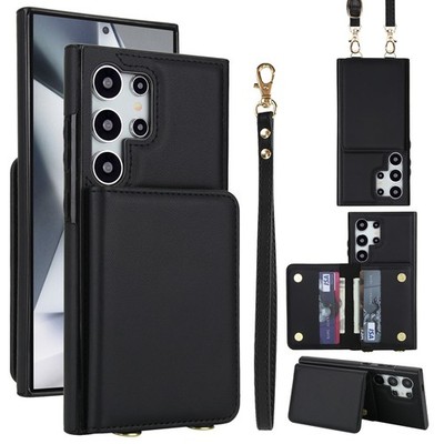 Crossbody RFID Wallet Case For Samsung Galaxy S25 Edge/Ultra S24 FE S23 A16 A36