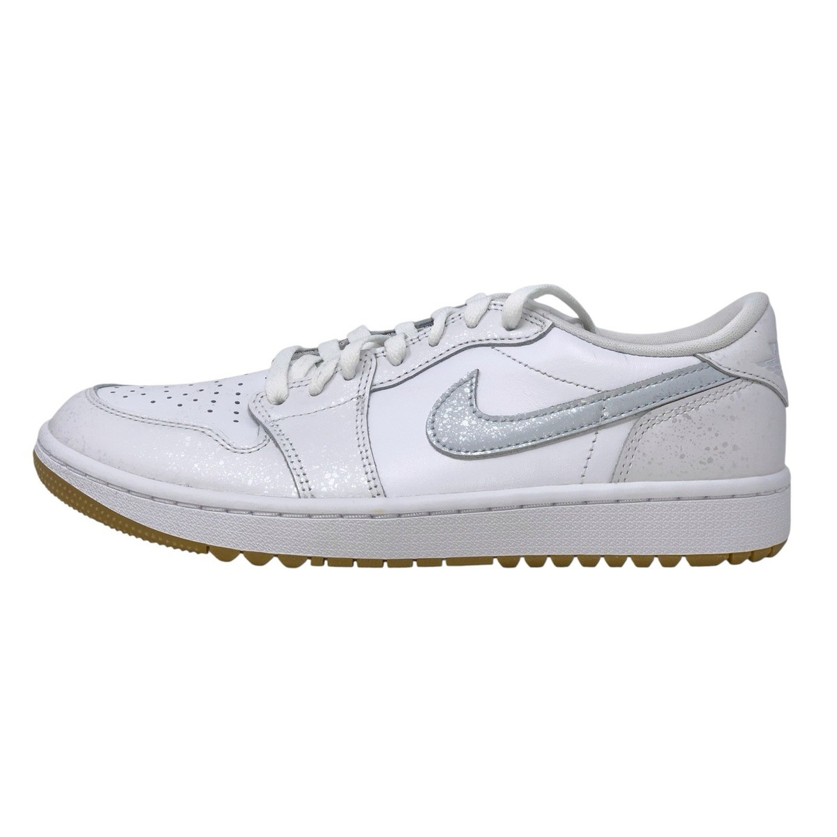 Air Jordan 1 Low Gum Platinum White Golf Shoes, Size 15 BNIB
