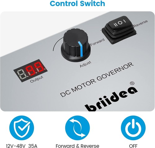 Regolatore di velocità motore impermeabile compatto 12-48V per dispositivi elettrici da esterno - Foto 7 di 9