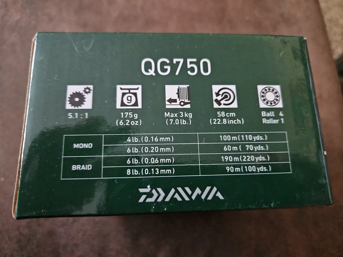 Daiwa QG Ultralight Spinning Reel - QG750 43178586426