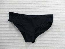Carmen Marc Valvo Women Bikini Bottom 12 Black Hipster Solid Stretch Nylon Blend