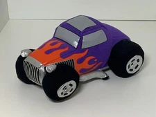 Energy Promotions 8 Inch Plush Toy 30's Ford Hot Rod Purple with Flames Ages 3+