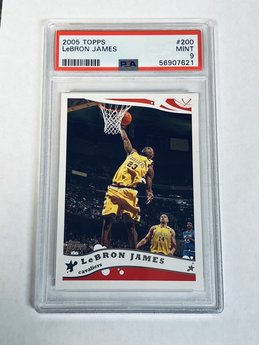 2005 Topps Lebron James #200 PSA 9 Mint 3rd Year Card Cleveland Cavs Heat Lakers | eBay