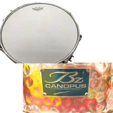 ◼️14"x5.5"◼️ CANOPUS HBZ-1455 Used Snare Drum Bronze Shell with soft case FS