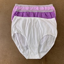 Fruit of The Loom Women's Size 8 Colorful Cotton Briefs 3 Pack New