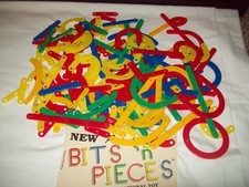Vintage Bits 'n Pieces Letter/ number building set Home School LA Preschool