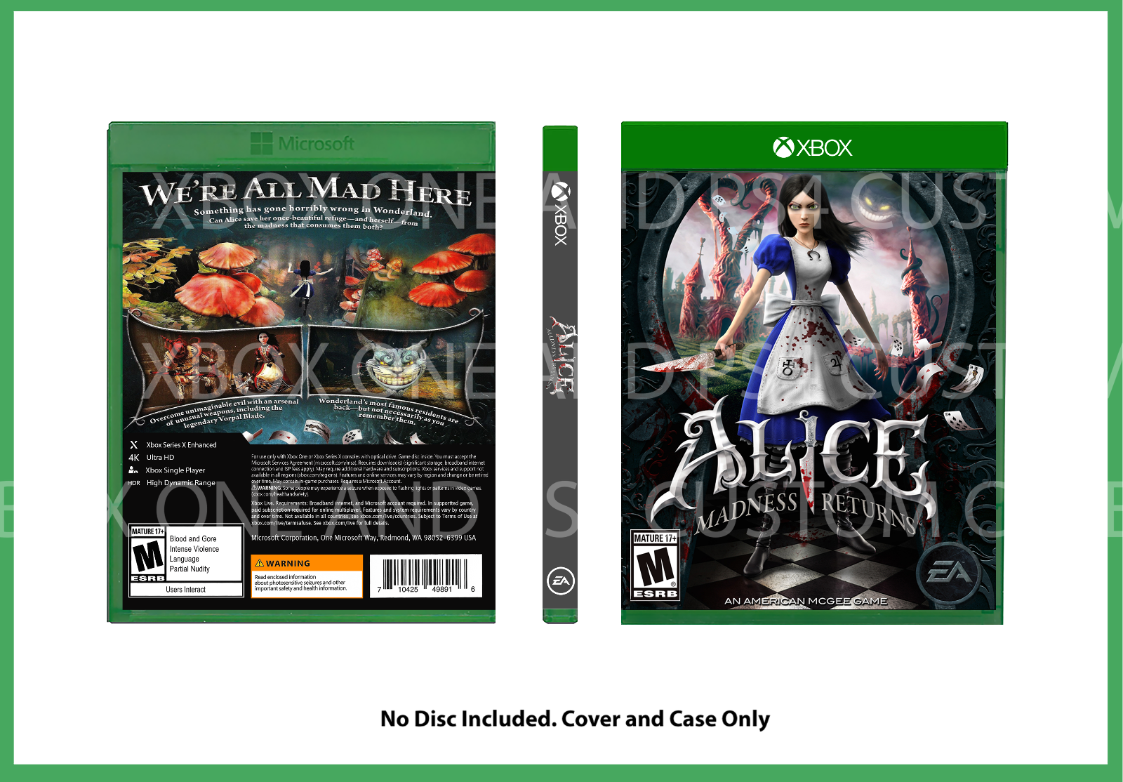 XBOX 360 Alice: Madness Returns Rated Mature Fantasy 14633098594