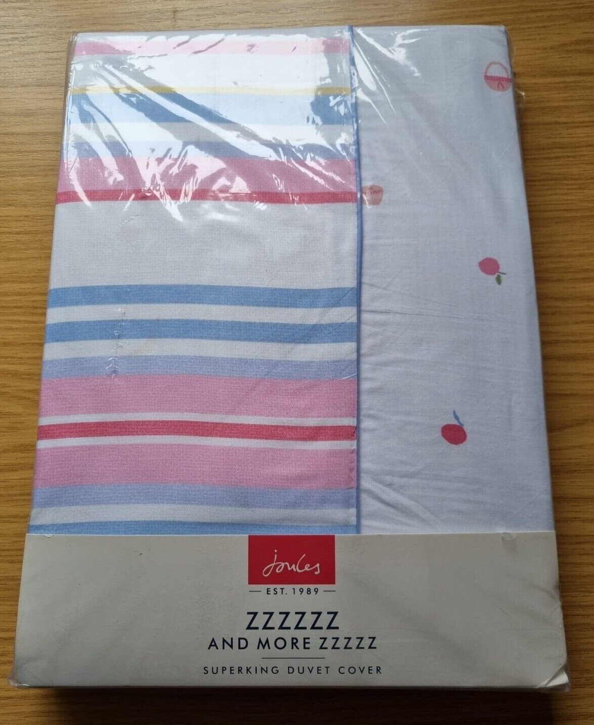 JOULES SUMMER FRUITS STRIPE SUPERKING DUVET COVER MULTI eBay