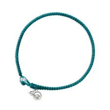 4Ocean braided bracelet White Sided Dolphin Edition - Teal