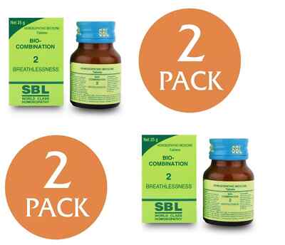 25g X 2 SBL Bio-Combination 2 Tablets for Asthma | Natural Homeopathic Remedy